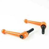 03015 M10 Zinc alloy solid adjustable handle -Orange color