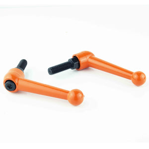 03015 M10 Zinc alloy solid adjustable handle -Orange color