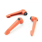 TF03014 Plastic adjustable handle .clamping levers -Orange